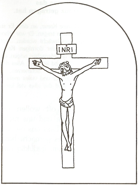 Jesus stirbt am Kreuz